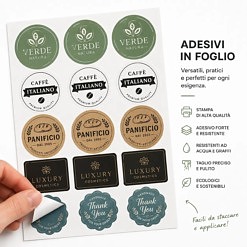 Adesivi in foglio
