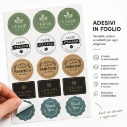 Adesivi in foglio