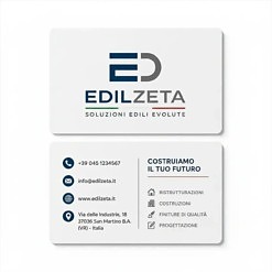 Biglietti da Visita in PVC bianco