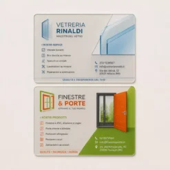 Biglietti da visita trasparenti PVC