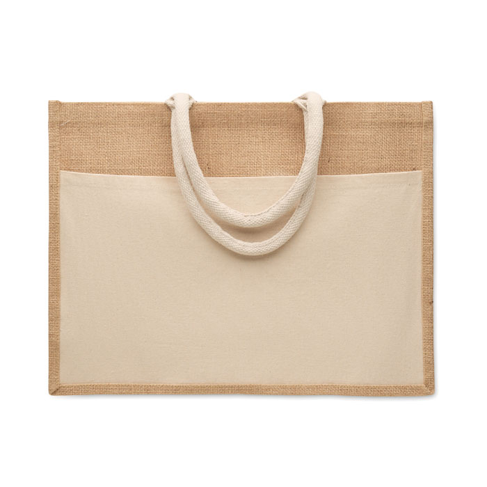 Shopper in juta laminata BAGA - immagine 2