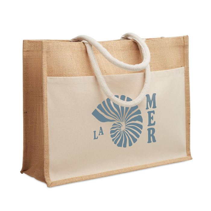 Shopper in juta laminata BAGA - immagine 5