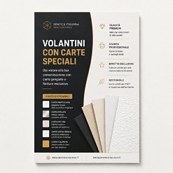 Volantini in carte speciali