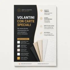 Volantini in carte speciali