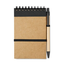 Notebook in carta riciclata e penna SONORA