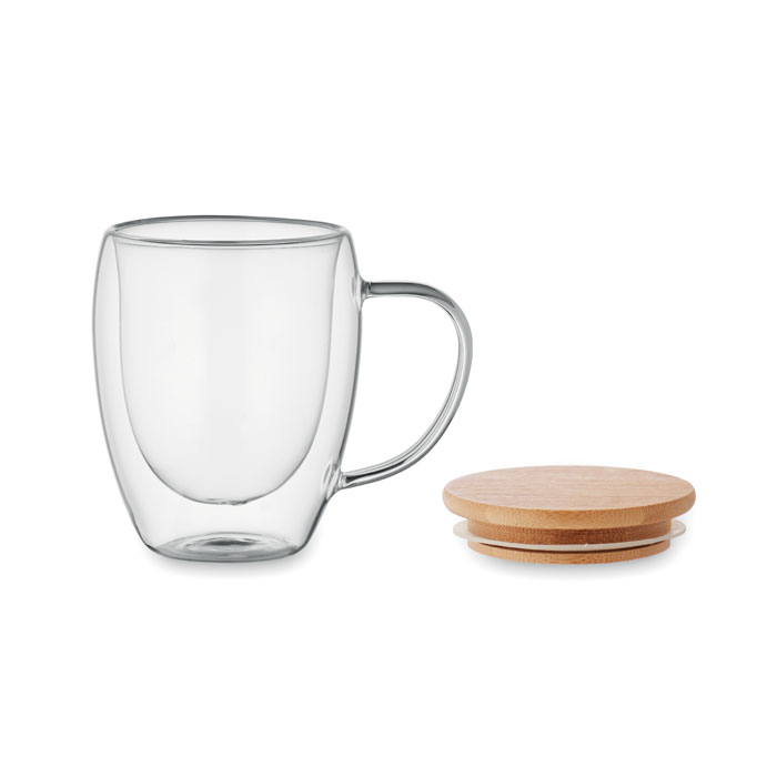 Tazza in vetro con coperchio TIRAL - immagine 2