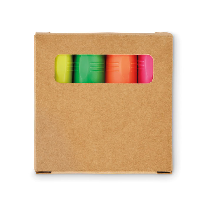 Set di 4 evidenziatori in scatola HIGH4 - immagine 5