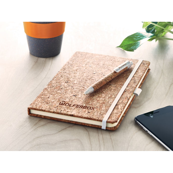 Notebook in sughero con penna SUBER SET - immagine 3