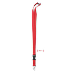 Lanyard in cotone con gancio in metallo LANNYCOT