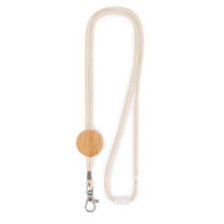 Alternative view of Lanyard in cotone e bamboo KARA