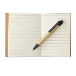 Alternative view of Quaderno in carta riciclata con penna CARTOPAD