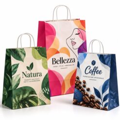 Borse in carta Kraft con stampa totale