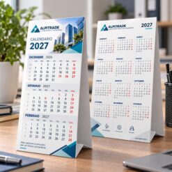 Calendario da Tavolo Pieghevole trimestrale