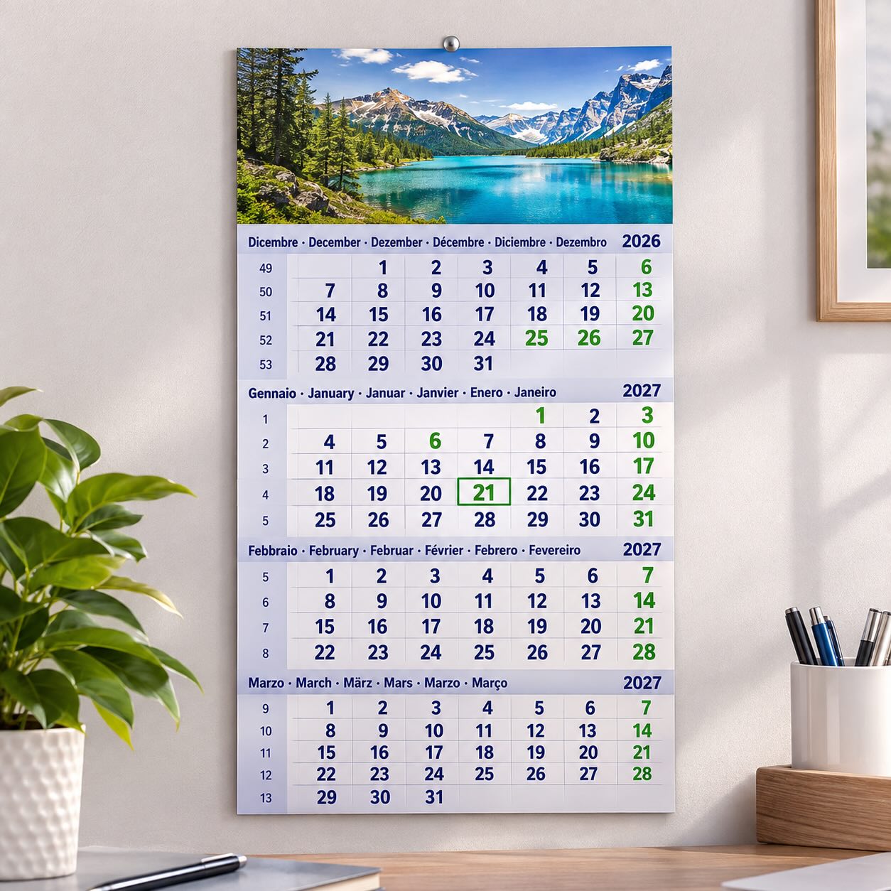 Calendario Classico quadrimestrale - immagine 2