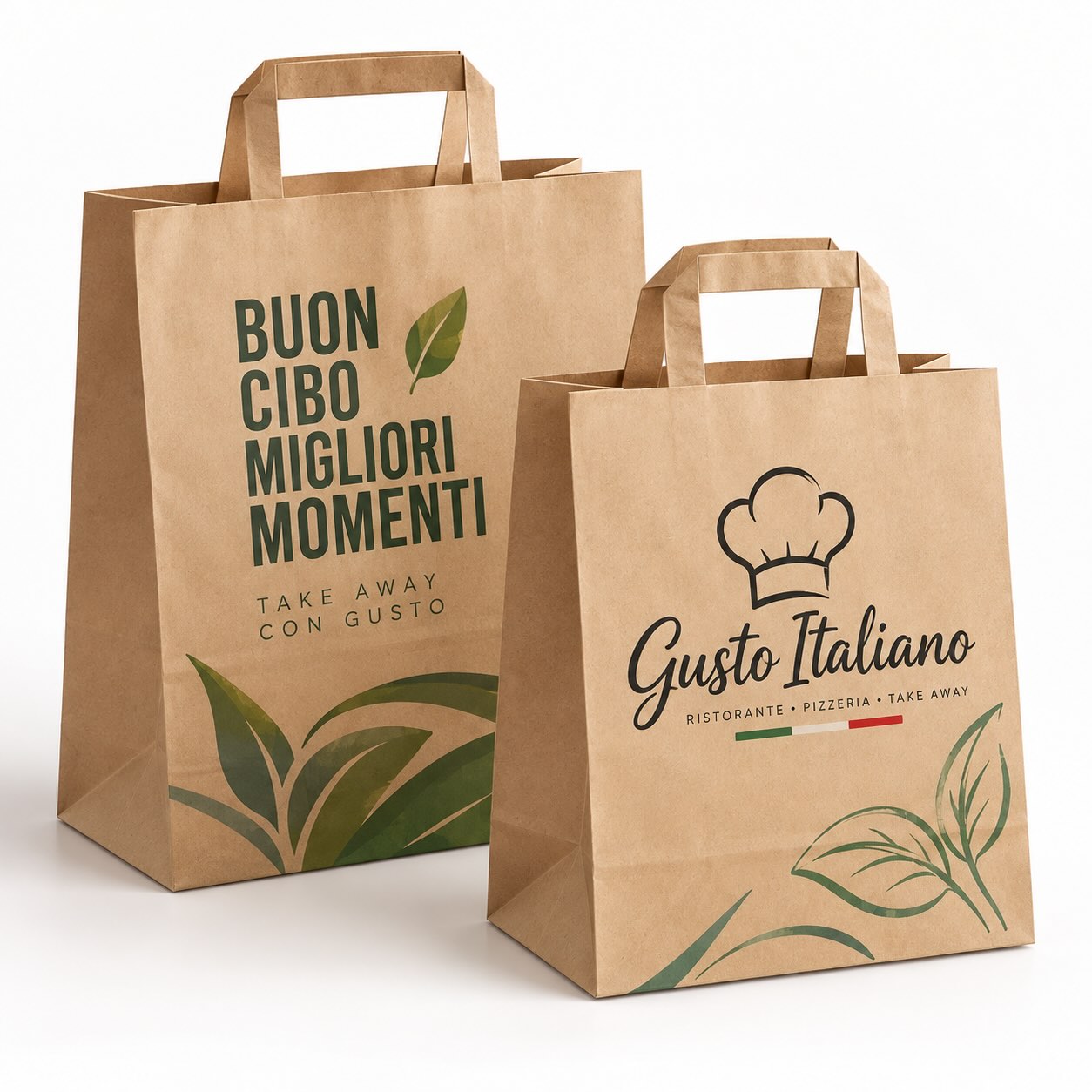 Borsa di carta kraft da asporto