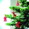 Set di 6 Decorazioni Natalizie in Feltro ROUGE - immagine 4