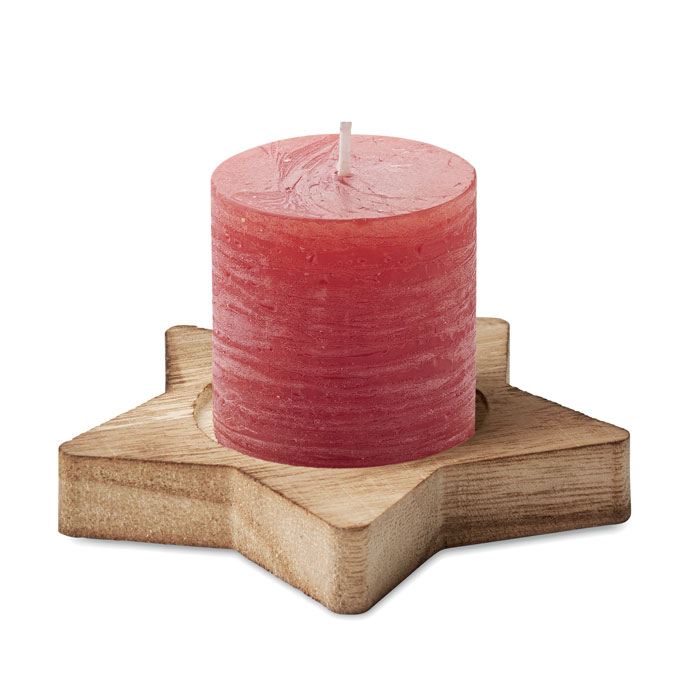 Candela alla Vaniglia su Base in legno LOTUS - immagine 7
