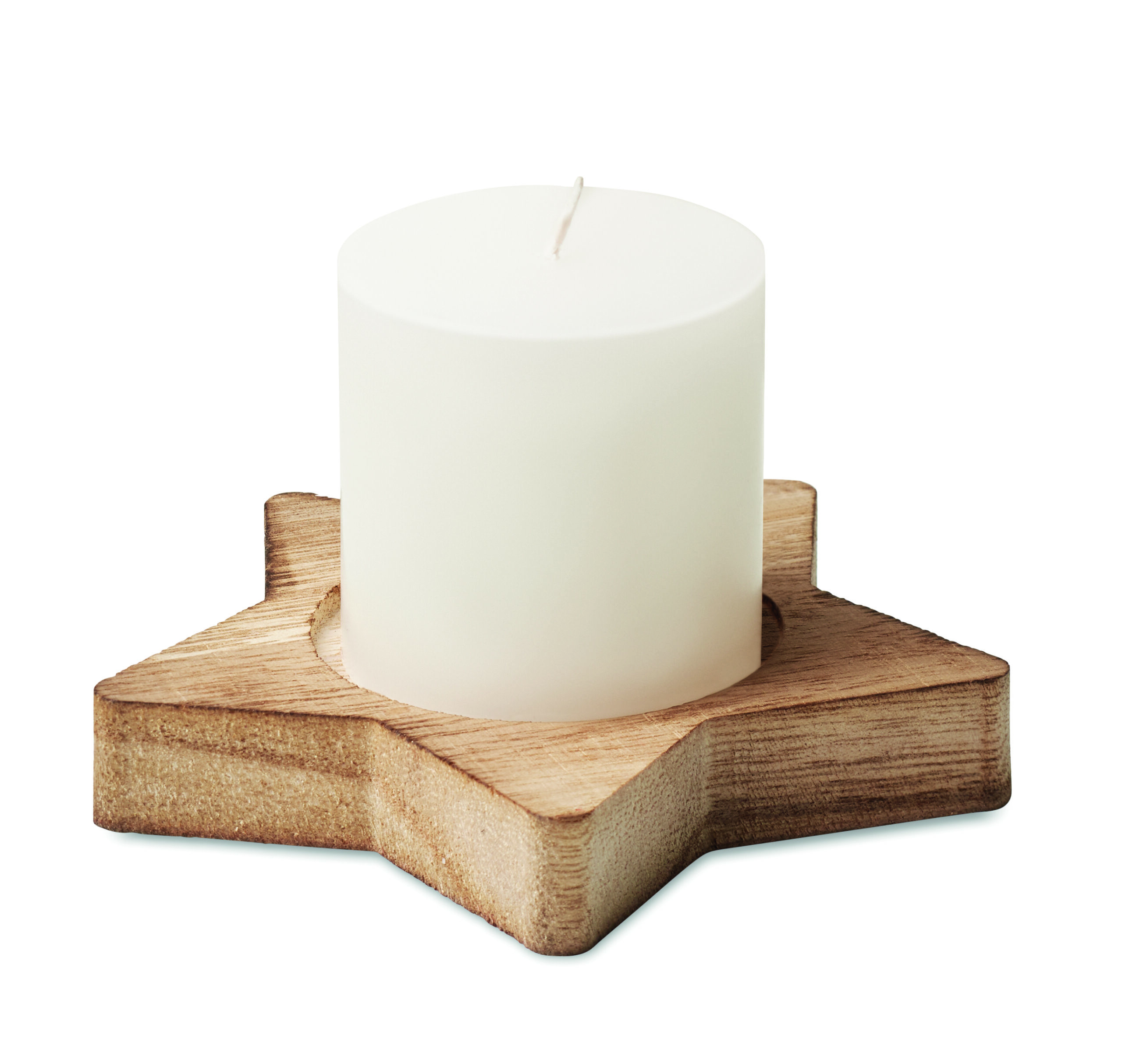 Candela alla Vaniglia su Base in legno LOTUS - immagine 9