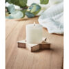 Candela alla Vaniglia su Base in legno LOTUS - immagine 4