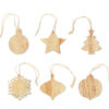 Set di 6 Decorazioni Natalizie in Legno CHRISET - immagine 8