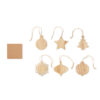 Set di 6 Decorazioni Natalizie in Legno CHRISET - immagine 2
