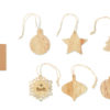 Set di 6 Decorazioni Natalizie in Legno CHRISET - immagine 12