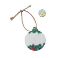 Decorazione Rotonda in Carta con Semi BAUSEED