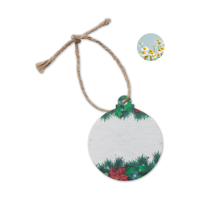 Decorazione Rotonda in Carta con Semi BAUSEED
