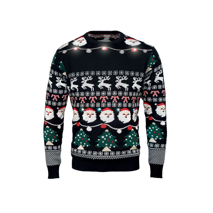 Maglione Natalizio con 10 Luci LED SHAMIS - immagine 5