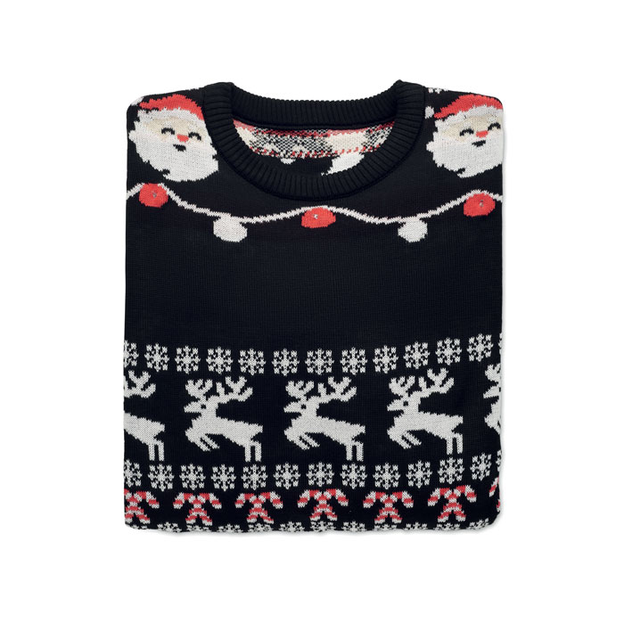 Maglione Natalizio con 10 Luci LED SHAMIS - immagine 3