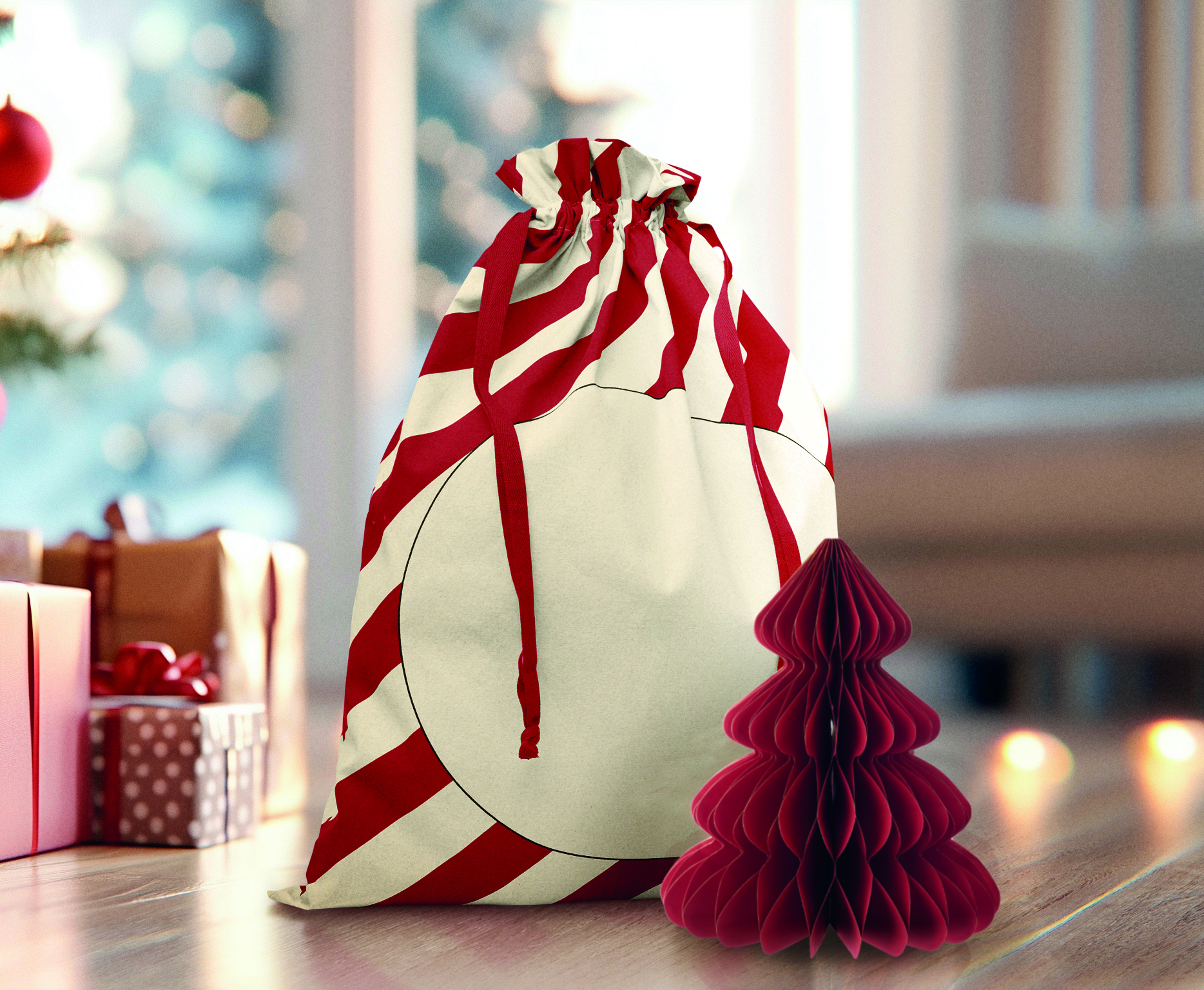 Sacco di Babbo Natale in Cotone LAUKKU - immagine 16