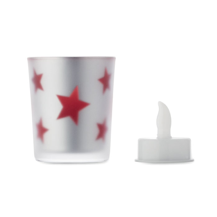 Tealight a LED in Vaso di Vetro LANDLE - immagine 2
