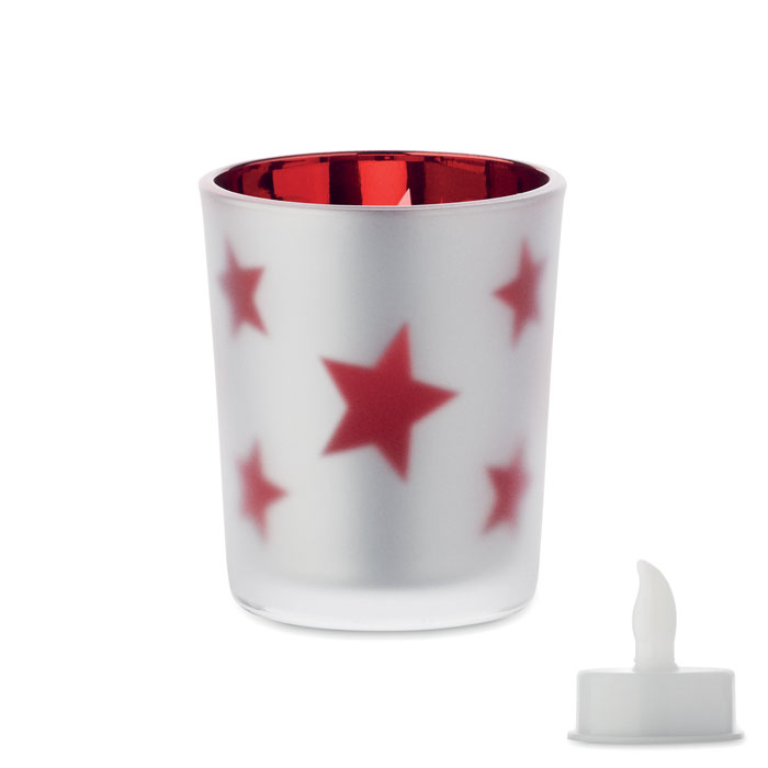 Tealight a LED in Vaso di Vetro LANDLE