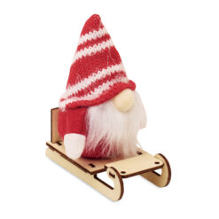 Gnomo su Slitta di Legno FROSTY SLEIGH