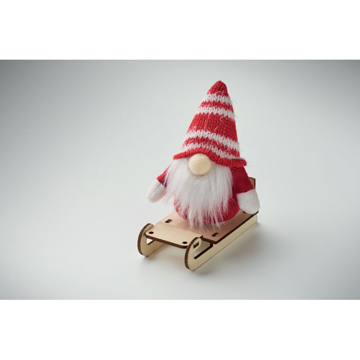 Gnomo su Slitta di Legno FROSTY SLEIGH - immagine 2