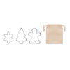 Set di 3 Tagliabiscotti Natalizi in Acciaio Inox COOKIES - immagine 2