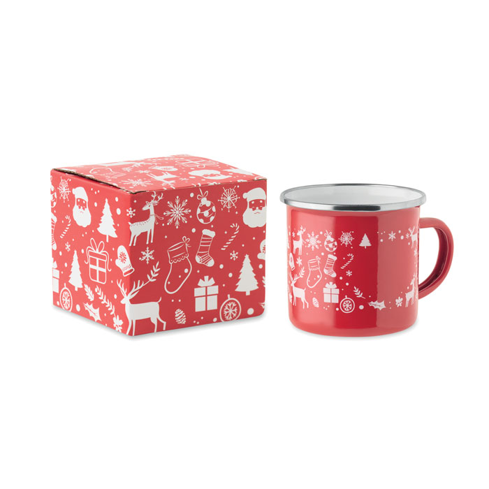 Tazza Smaltata Natalizia in Metallo SEASOMEL