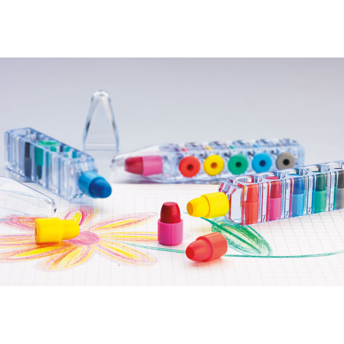 Set 6 Pastelli a Cera in Contenitore MAGIC - immagine 2