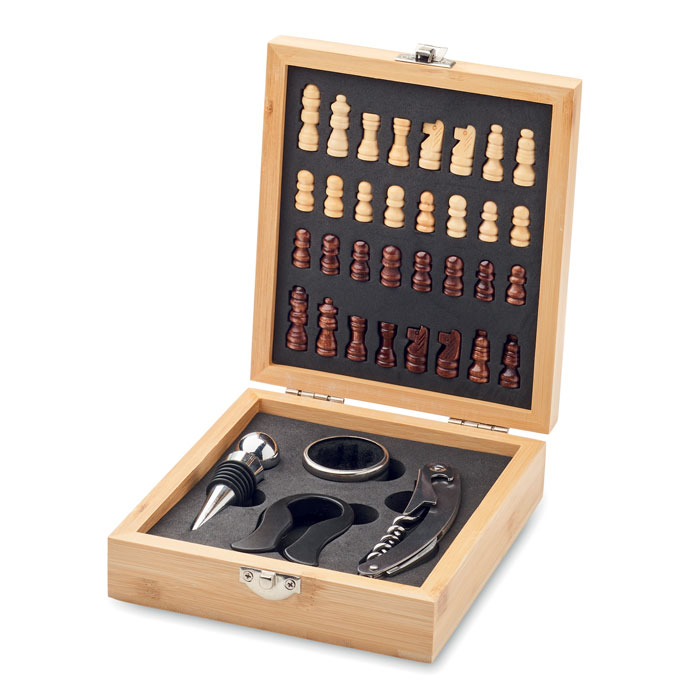 Set da Vino con Scacchiera CHESSET - immagine 2