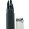 Set 6 Matite Colorate con Temperamatite NEGRO - immagine 6