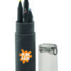 Set 6 Matite Colorate con Temperamatite NEGRO - immagine 8
