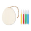 Set per Dipingere le Uova in Legno e Pennarelli DREGG - immagine 3