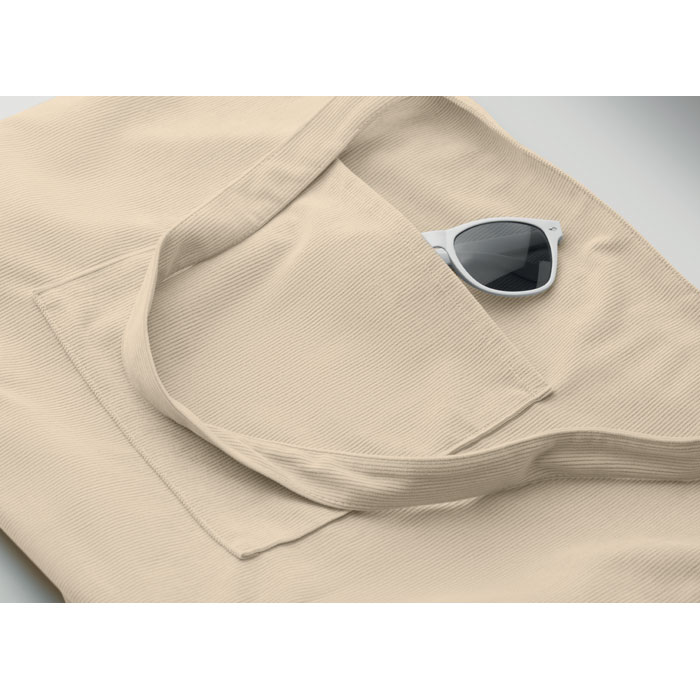 Borsa Grande da Spesa in Velluto con Zip CORDY G - immagine 6