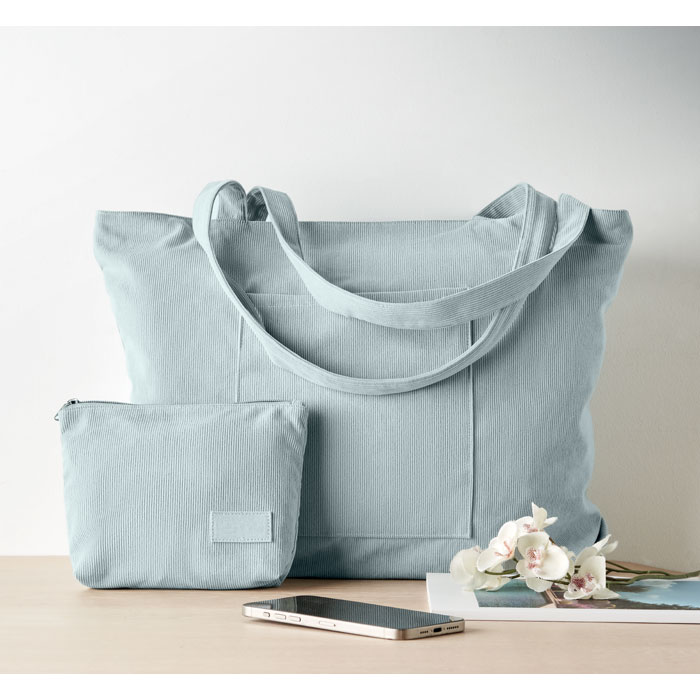 Borsa Grande da Spesa in Velluto con Zip CORDY G - immagine 11