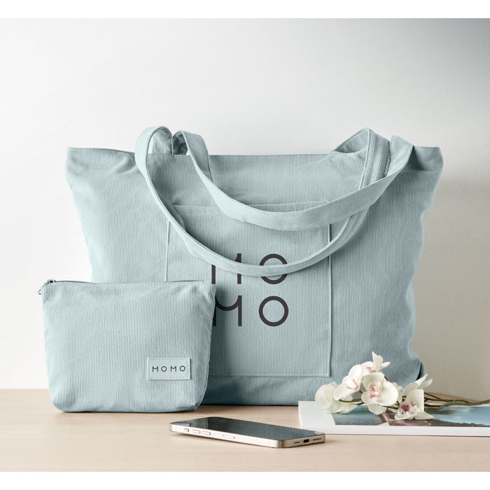 Borsa Grande da Spesa in Velluto con Zip CORDY G - immagine 10