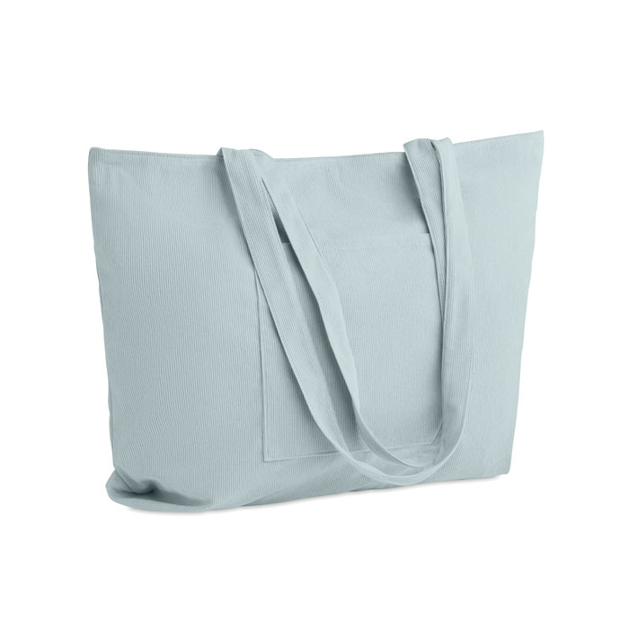 Borsa Grande da Spesa in Velluto con Zip CORDY G - immagine 7