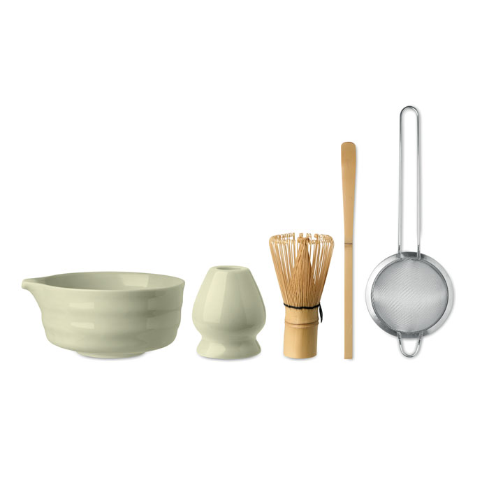 Set Matcha 5 Pezzi in Bambù e Ceramica MATCHY - immagine 2