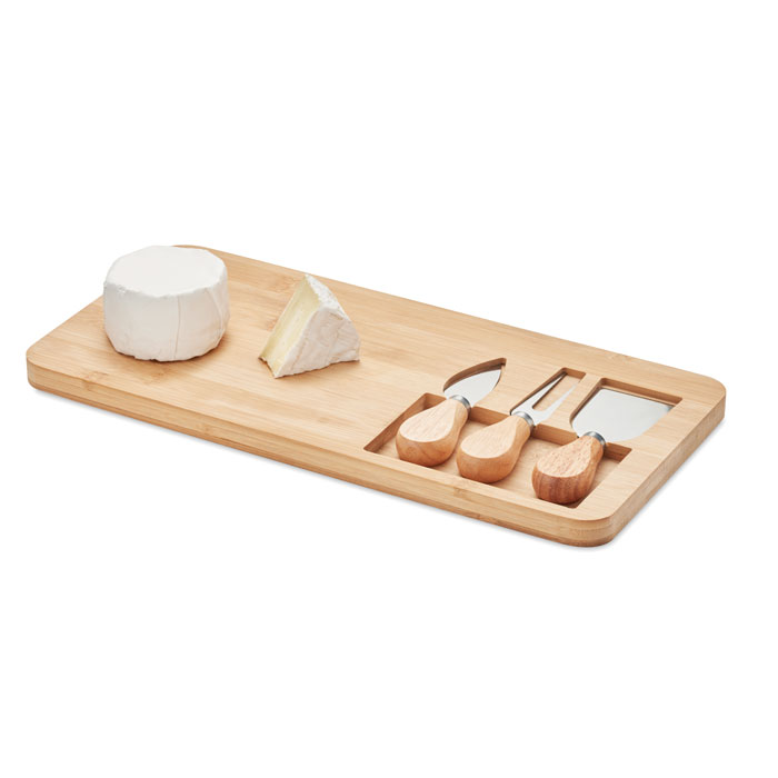 Set Tagliere da Formaggio in Bambù GLENAVY - immagine 3