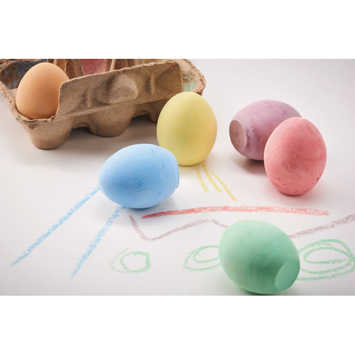 Set di 6 Uova di Gesso colorato in Scatola TAMAGO - immagine 6