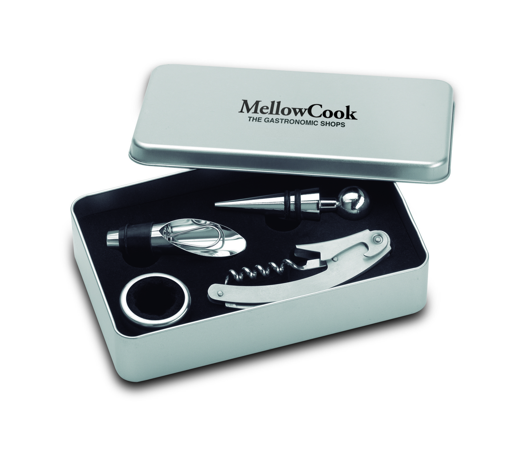 Set Vino 4 Pezzi in Confezione di Metallo WINORY - immagine 8